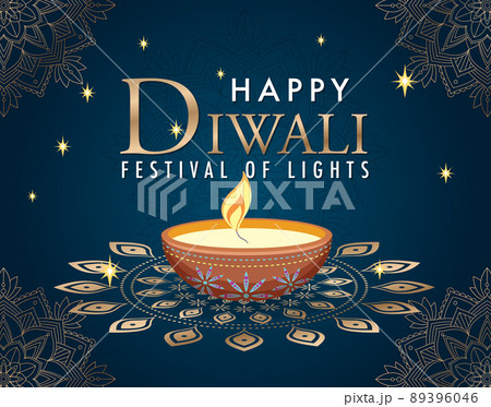 Happy Diwali festival of lights poster Happy Diwali festival of lights poster 89396046