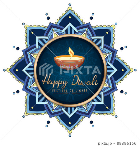 Happy Diwali festival of lights poster 89396156