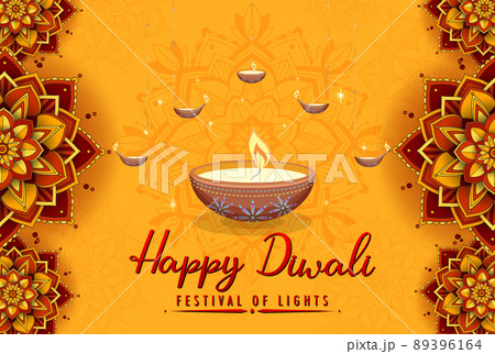 Happy Diwali festival of lights poster Happy Diwali festival of lights poster 89396164