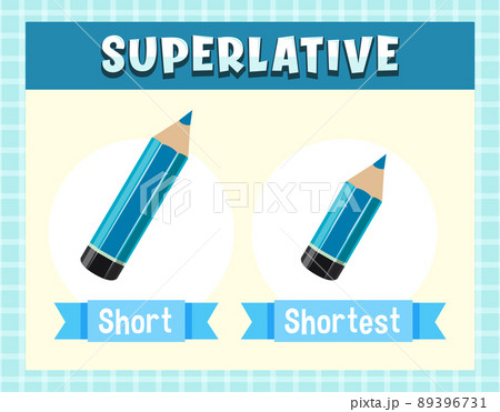 Superlative Adjectives for word short 89396731
