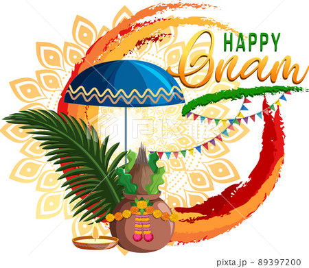 Onam Hindu harvest festival poster 89397200