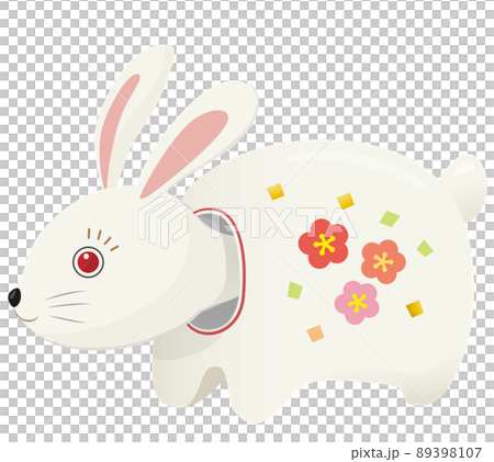 張り子の兎のイラスト 89398107