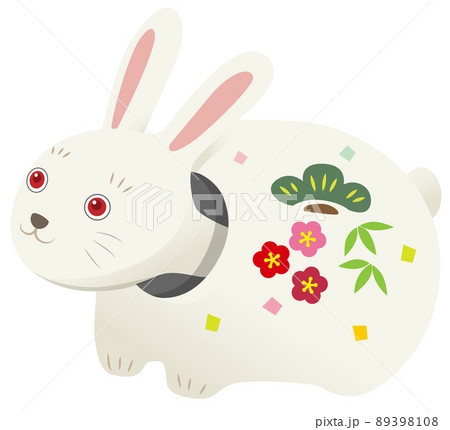 張り子の兎のイラスト 張り子の兎のイラスト 89398108