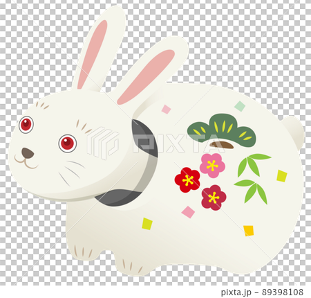 張り子の兎のイラスト 張り子の兎のイラスト 89398108