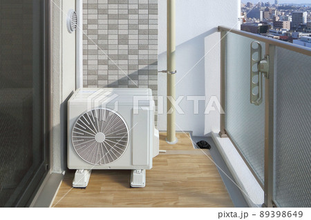 バルコニーの室外機 89398649