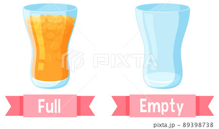 Opposite English Words full and empty Opposite English Words full and empty 89398738
