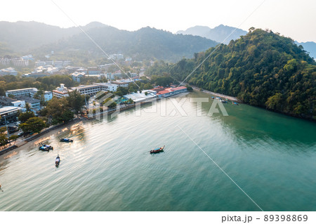 bay beach and sea in the morning in the tropics bay beach and sea in the morning in the tropics 89398869