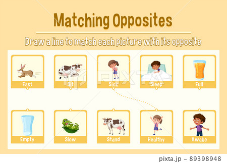 Opposite words matching for kids 89398948