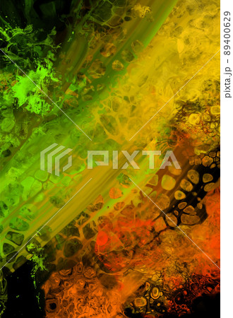 Modern colorful flow background on black. Wave Liquid shape in color banner. Modern colorful flow background on black. Wave Liquid shape in color banner. 89400629