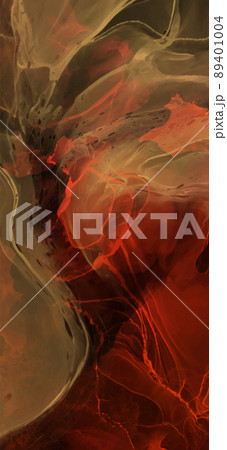 Elegant banner template design with color paint. 89401004