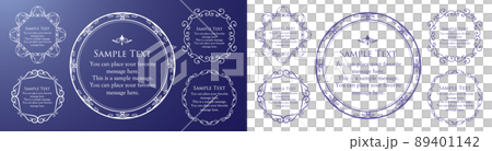 Luxury frame design card design antique luxury vintage 89401142