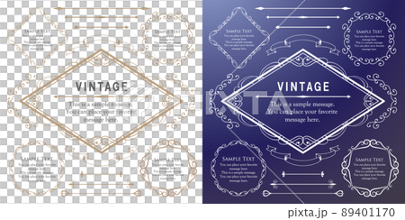 Luxury frame design card design antique luxury vintage 89401170