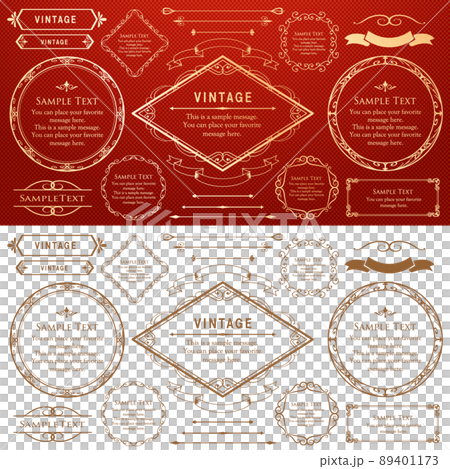 Luxury frame design card design antique luxury vintage 89401173