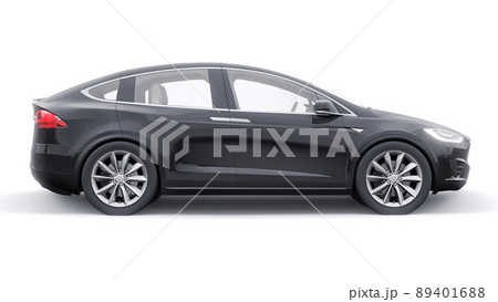Paris, France. January 06, 2022: Tesla Model X full size city SUV. Car isolated on white background. 3d rendering. Paris, France. January 06, 2022: Tesla Model X full size city SUV. Car isolated on white background. 3d rendering. 89401688