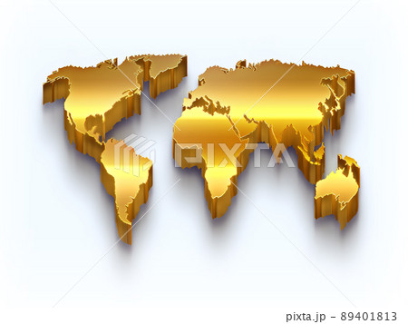 golden world map 89401813
