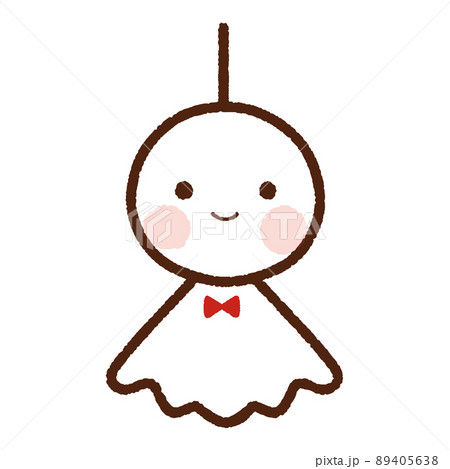 てるてる坊主のイラスト素材