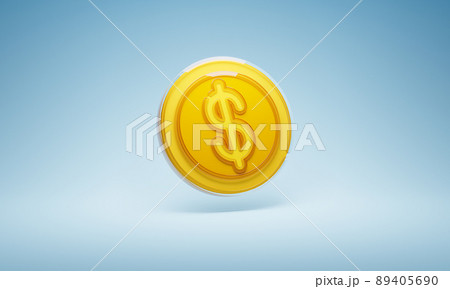 3d rendering glossy design gold coin 3d rendering glossy design gold coin 89405690