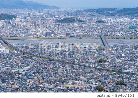 朝鮮岩から望む静岡市中心部の町並み 朝鮮岩から望む静岡市中心部の町並み 89407151