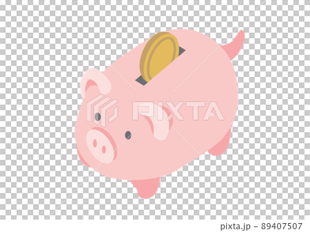 アイソメトリック_豚の貯金箱 アイソメトリック_豚の貯金箱 89407507