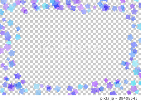Background material_watercolor_flower_purple 89408543