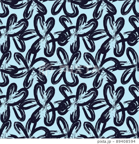Pastel Floral Brush strokes Seamless Pattern Background 89408594