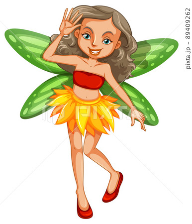 Beauty fairy on a white background Beauty fairy on a white background 89409262