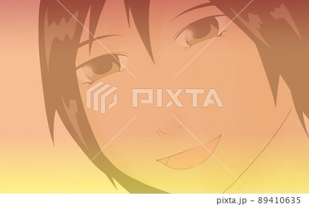 小麦色の肌をした人物イラスト（2） 89410635