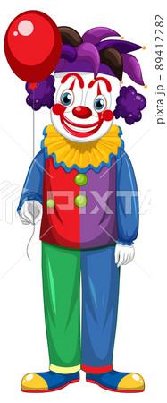 Colourful clown cartoon character Colourful clown cartoon character 89412282