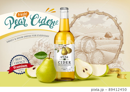 Pear cider banner ad Pear cider banner ad 89412450
