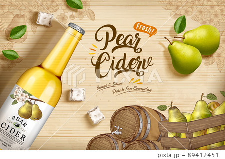Pear cider banner ad 89412451