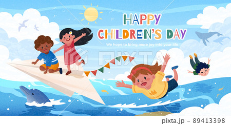 Happy Children's Day greeting card 89413398