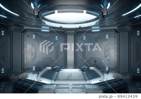 3D rendering of technology booth 3D rendering of technology booth 89413439
