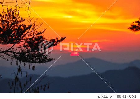 高野山の夕陽#3 89414001