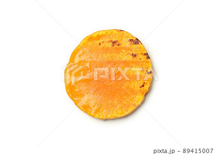 Tasty baked pumpkin isolated on white background Tasty baked pumpkin isolated on white background 89415007