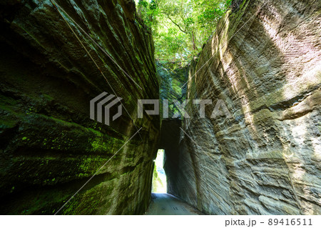 千葉県 富津市 燈籠坂大師の切通しトンネル 89416511