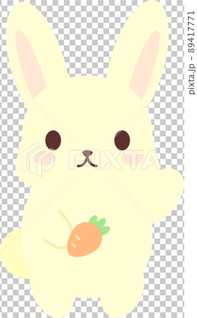 にんじんを持ったうさぎのイラスト素材 [89417771] - PIXTA