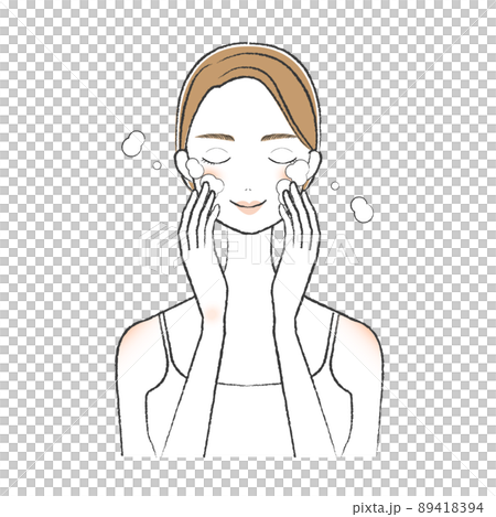 洗臉護膚女性泡沫 洗臉護膚女性泡沫 89418394