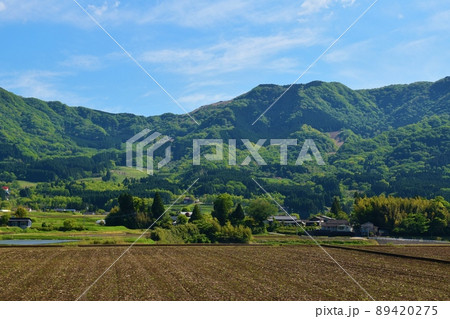 南阿蘇の農村風景　熊本 89420275