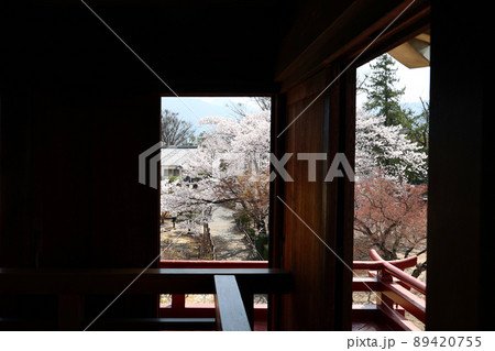 国宝松本城　城内からの景色　長野県 89420755