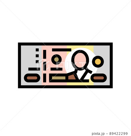 baht thb color icon vector illustration baht thb color icon vector illustration 89422299