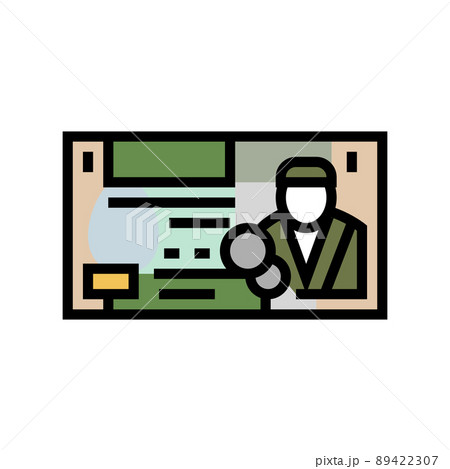 jordanian dinar jod color icon vector illustration 89422307
