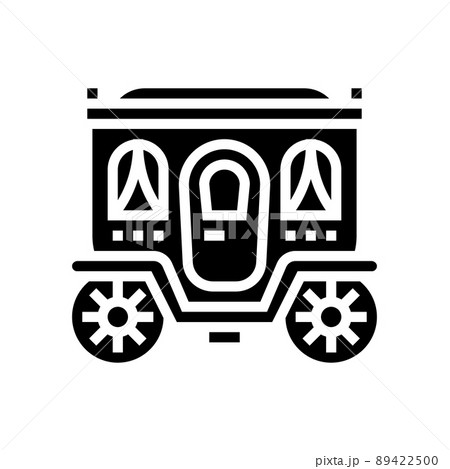 carriage fairy tale transport glyph icon vector illustration 89422500