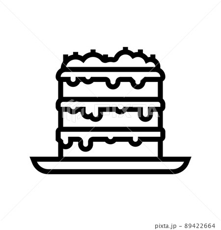 dessert ice cream line icon vector illustration dessert ice cream line icon vector illustration 89422664