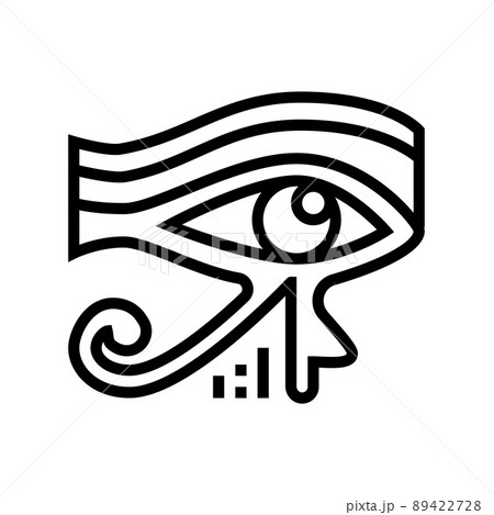 eye egypt line icon vector illustration eye egypt line icon vector illustration 89422728