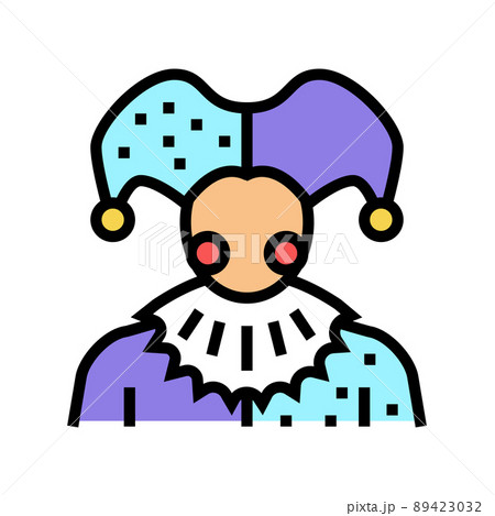 jester fairy tale color icon vector illustration jester fairy tale color icon vector illustration 89423032