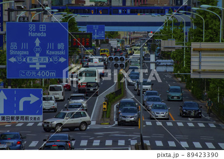 環八通りの交通　蒲田周辺の都市景観【交通イメージ】 89423390