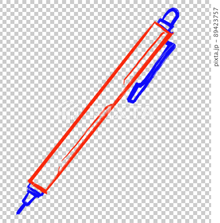 mechanical pencil pen Primary color scheme red blue yellow object hand drawn illustration mechanical pencil pen Primary color scheme red blue yellow object hand drawn illustration 89423757