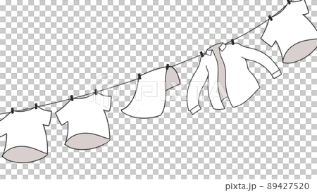 洗濯物　干し 89427520