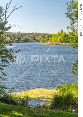 View on lake Dlugie in Olsztyn, Poland. 89427846