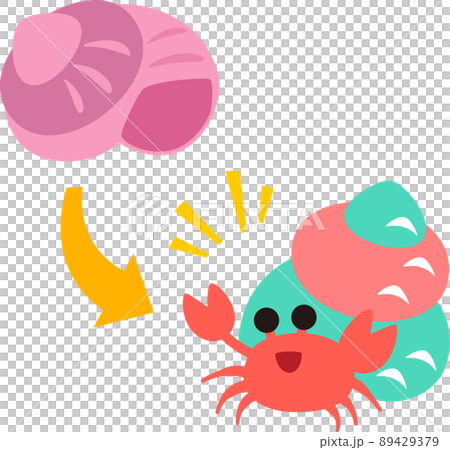 寄居蟹換殼，移動 89429379